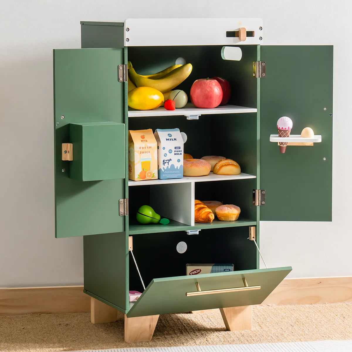 ROBUD Wooden Kids Kitchen Playset Series - Vintage Green
