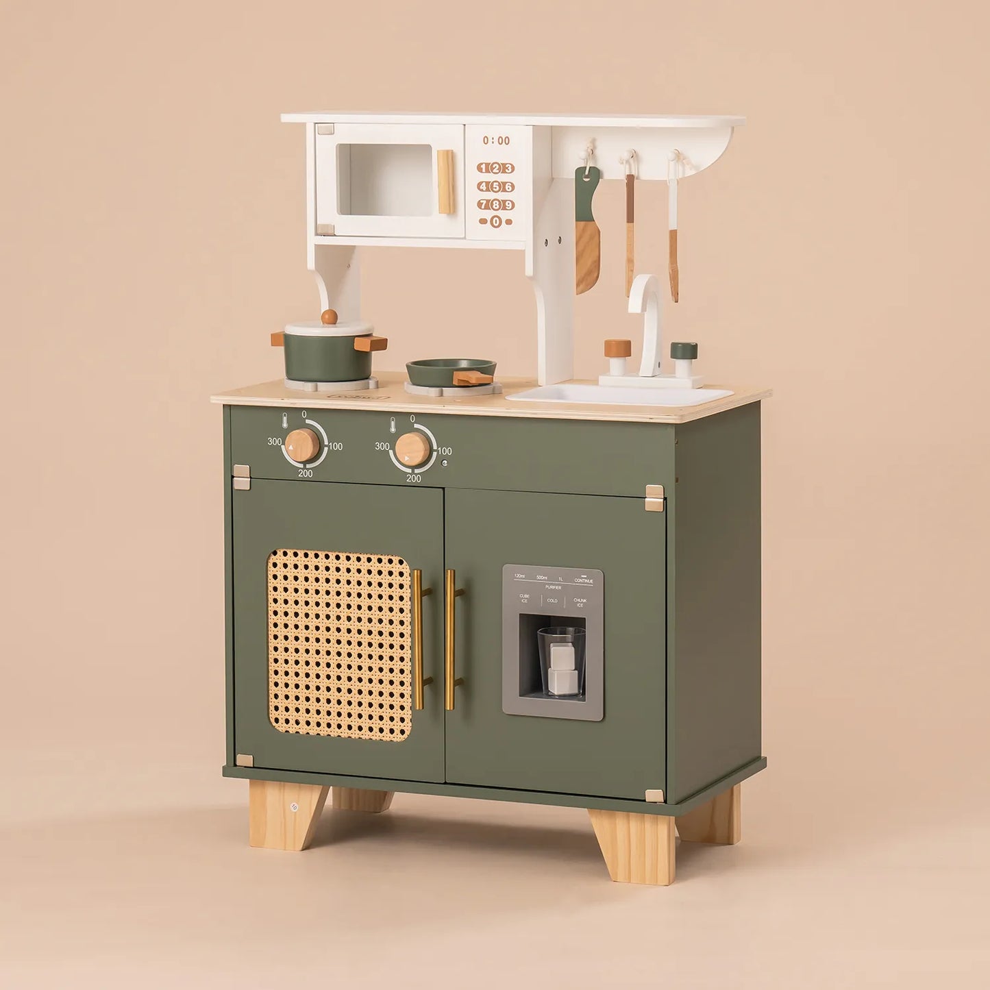 ROBUD Wooden Kids Kitchen Playset Series - Vintage Green