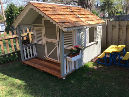 Canadian Playhouse Factory - DIY Little Alexandra Cottage 6ft x 6ft  With Covered Front Porch