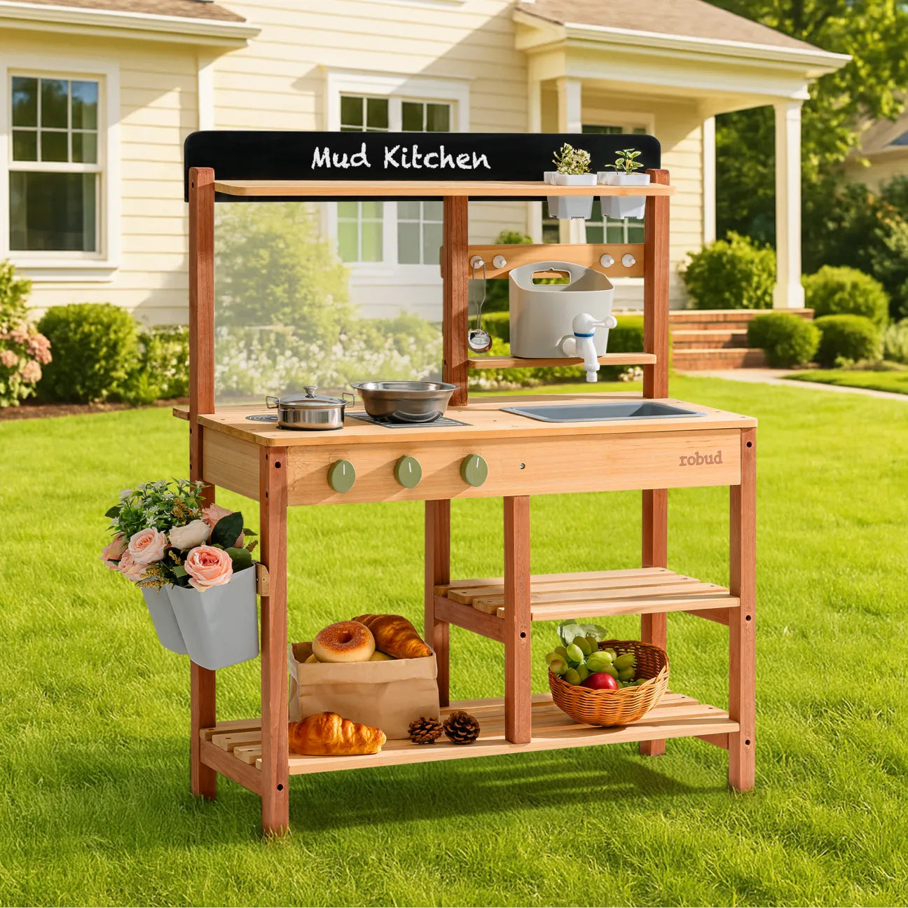 ROBUD Outdoor Mud Kitchen - Caramel