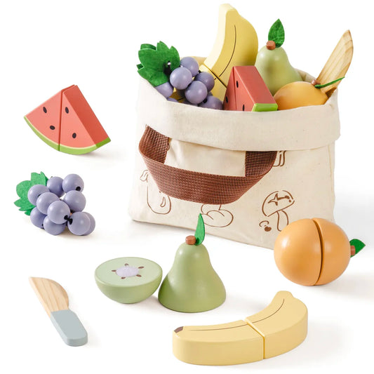 Robud wooden fruit cutting toy for kids
