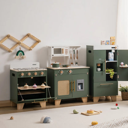 ROBUD Wooden Kids Kitchen Playset Series - Vintage Green