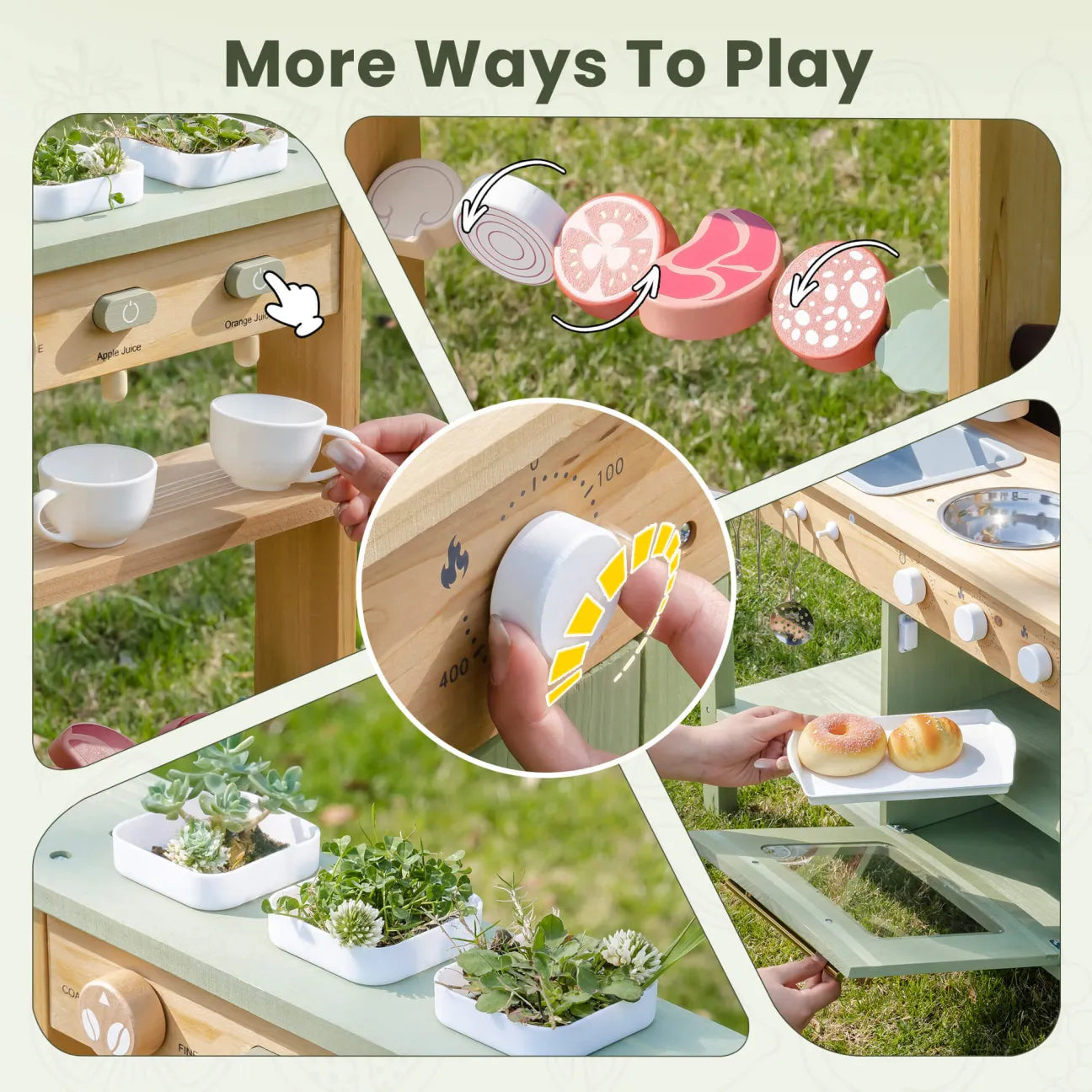 ROBUD Outdoor Mud Play Kitchen - Green