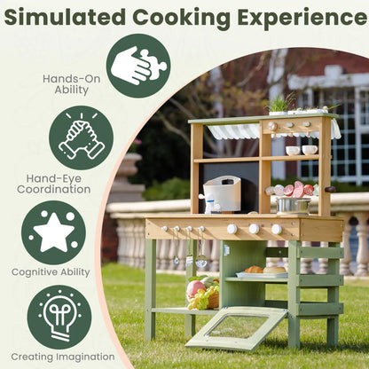 ROBUD Outdoor Mud Play Kitchen - Green