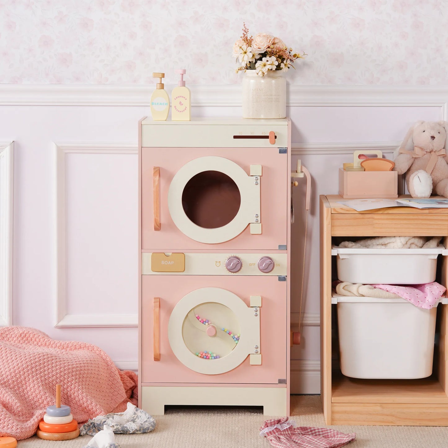Premium toy washing machine for kids playhouse