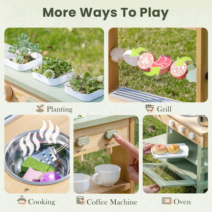 ROBUD Outdoor Mud Play Kitchen - Green