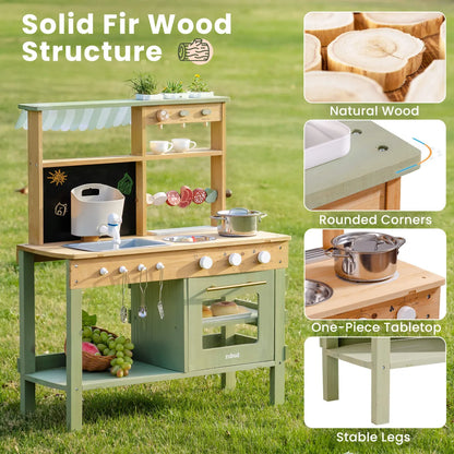 ROBUD Outdoor Mud Play Kitchen - Green