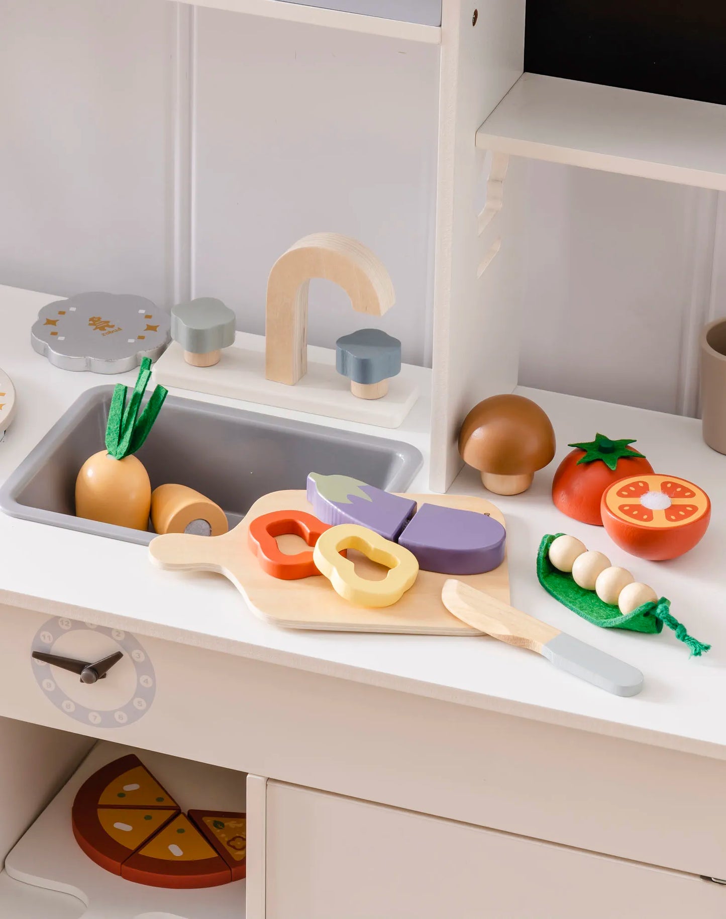 ROBUD sliceable play wooden food set - vegetables 
