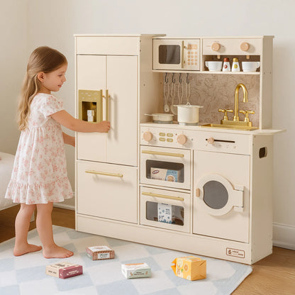 Robud Floral Wooden Play Kitchen