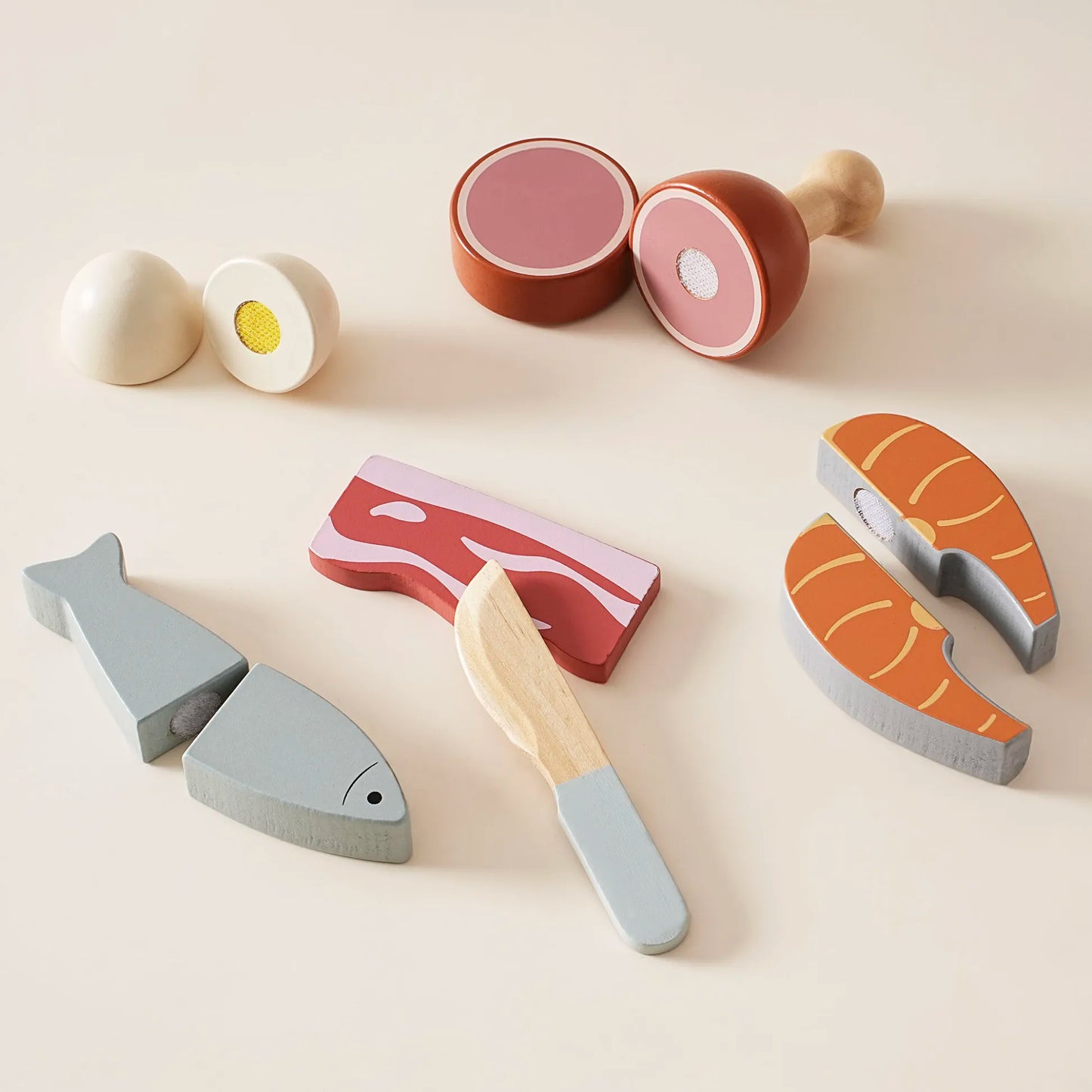 ROBUD Wooden Childs Play Food Set - Meat