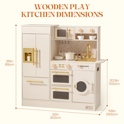 Robud Floral Wooden Play Kitchen