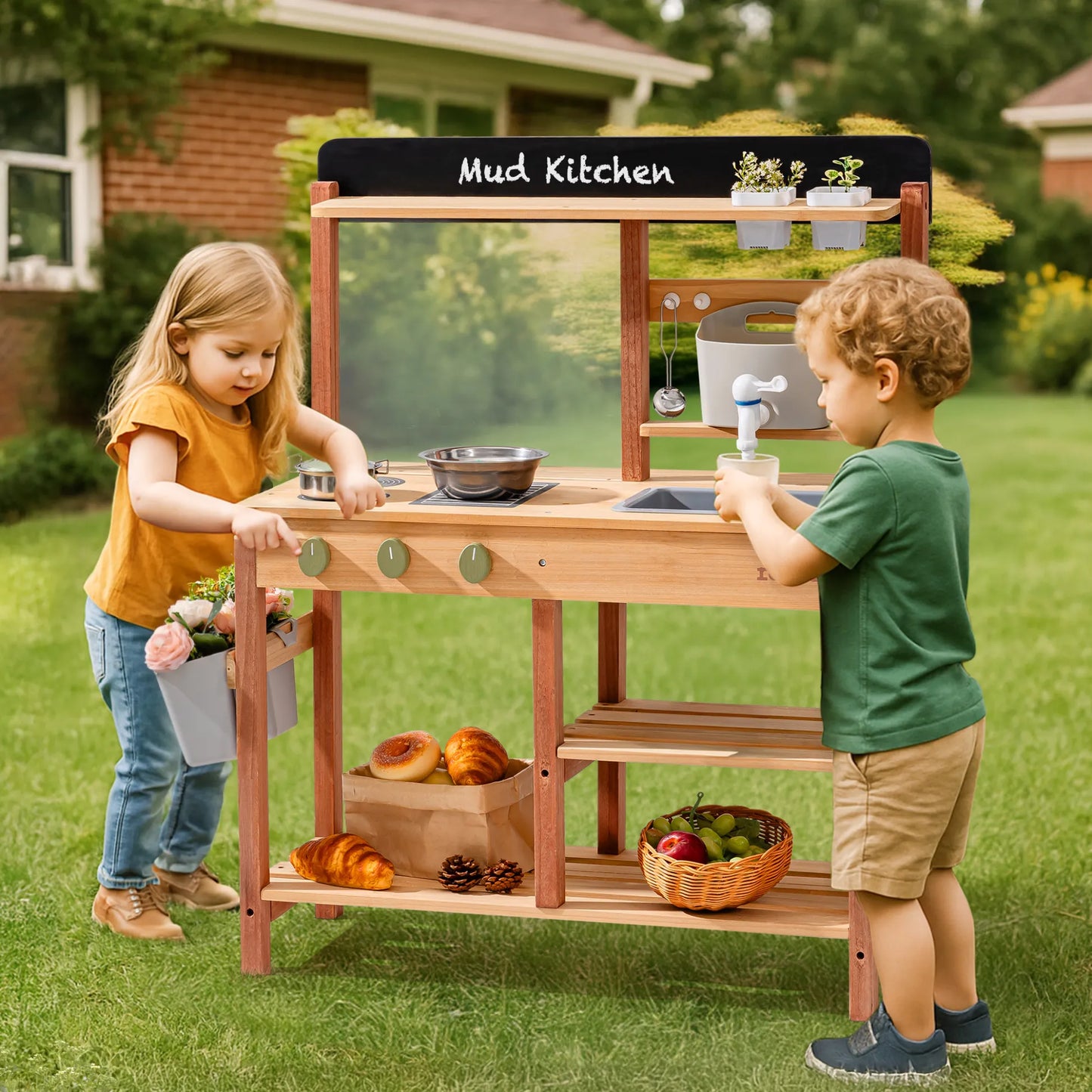 ROBUD Outdoor Mud Kitchen - Caramel