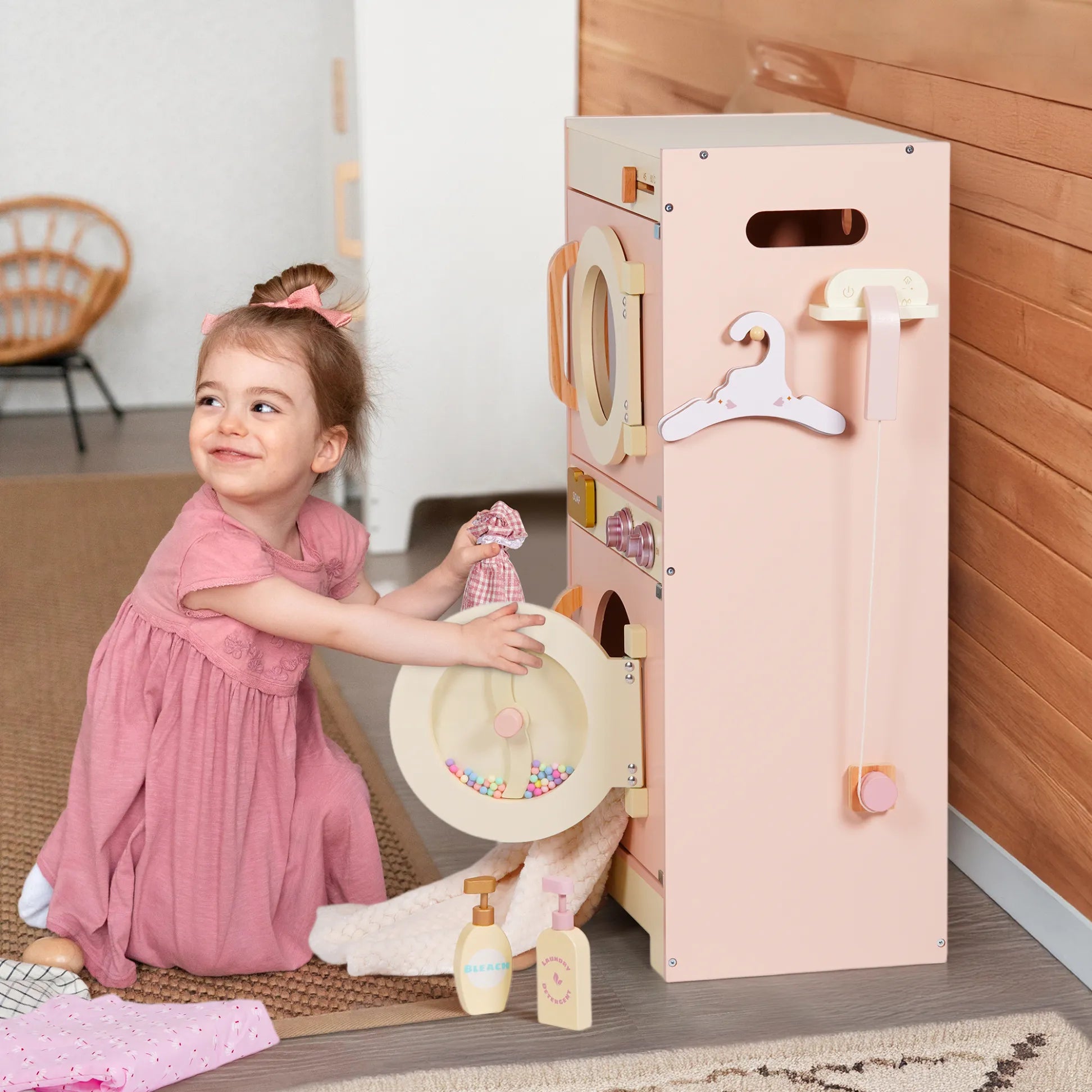 Premium toy washing machine for kids playhouse