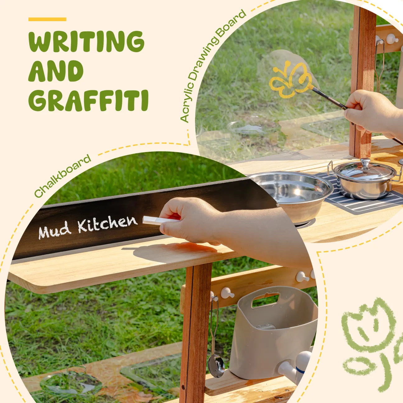 ROBUD Outdoor Mud Kitchen - Caramel