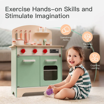 ROBUD Wooden Kids Play Kitchen Set - Michelin