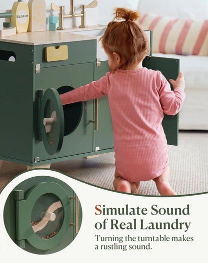 ROBUD Wooden Kids Kitchen Playset Series - Vintage Green