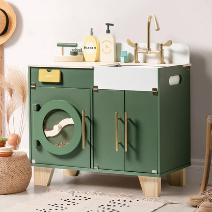 ROBUD Wooden Kids Kitchen Playset Series - Vintage Green