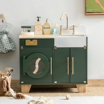 ROBUD Wooden Kids Kitchen Playset Series - Vintage Green