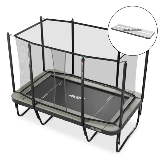 ACON 13HD Sport Rectangular Trampoline with Enclosure