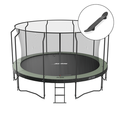 ACON 15ft Round Trampoline with Premium Enclosure