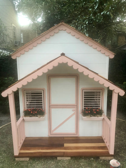 Canadian Playhouse Factory - DIY Little Alexandra Cottage With Loft and Covered Front Porch