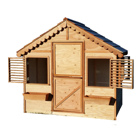 Canadian Playhouse Factory - DIY Little Alexandra Cottage 6ft x 4ft Standard Cedar Playhouse