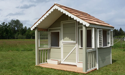 Canadian Playhouse Factory - DIY Little Alexandra Cottage 8ft. x 6ft. With Covered Front Porch