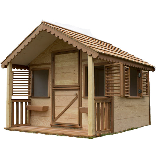 Canadian Playhouse Factory - DIY Little Alexandra Cottage 8ft. x 6ft. With Covered Front Porch