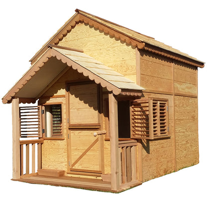 Canadian Playhouse Factory - DIY Little Alexandra Cottage With Loft and Covered Front Porch