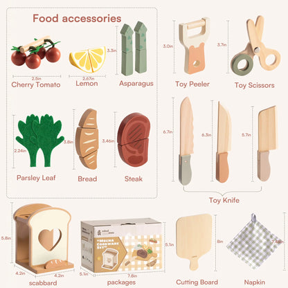 ROBUD Wooden Knife Set 16pcs