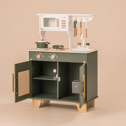 ROBUD Wooden Kids Kitchen Playset Series - Vintage Green
