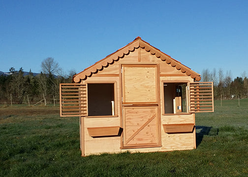 Canadian Playhouse Factory - DIY Little Alexandra Cottage 6ft x 4ft Standard Cedar Playhouse