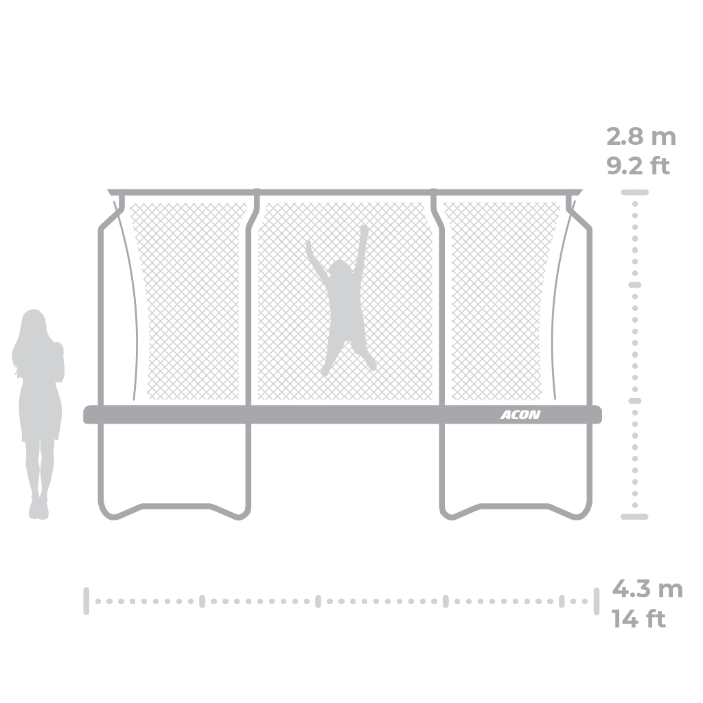ACON Air 14ft Black Edition with Premium Safety Enclosure