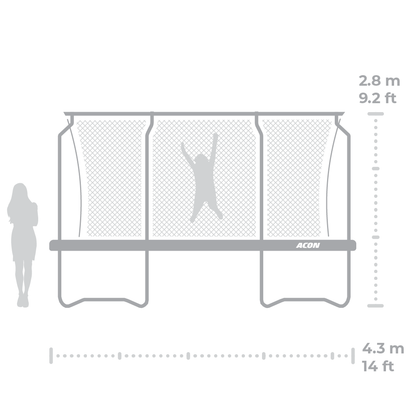 ACON Air 14ft Black Edition with Premium Safety Enclosure