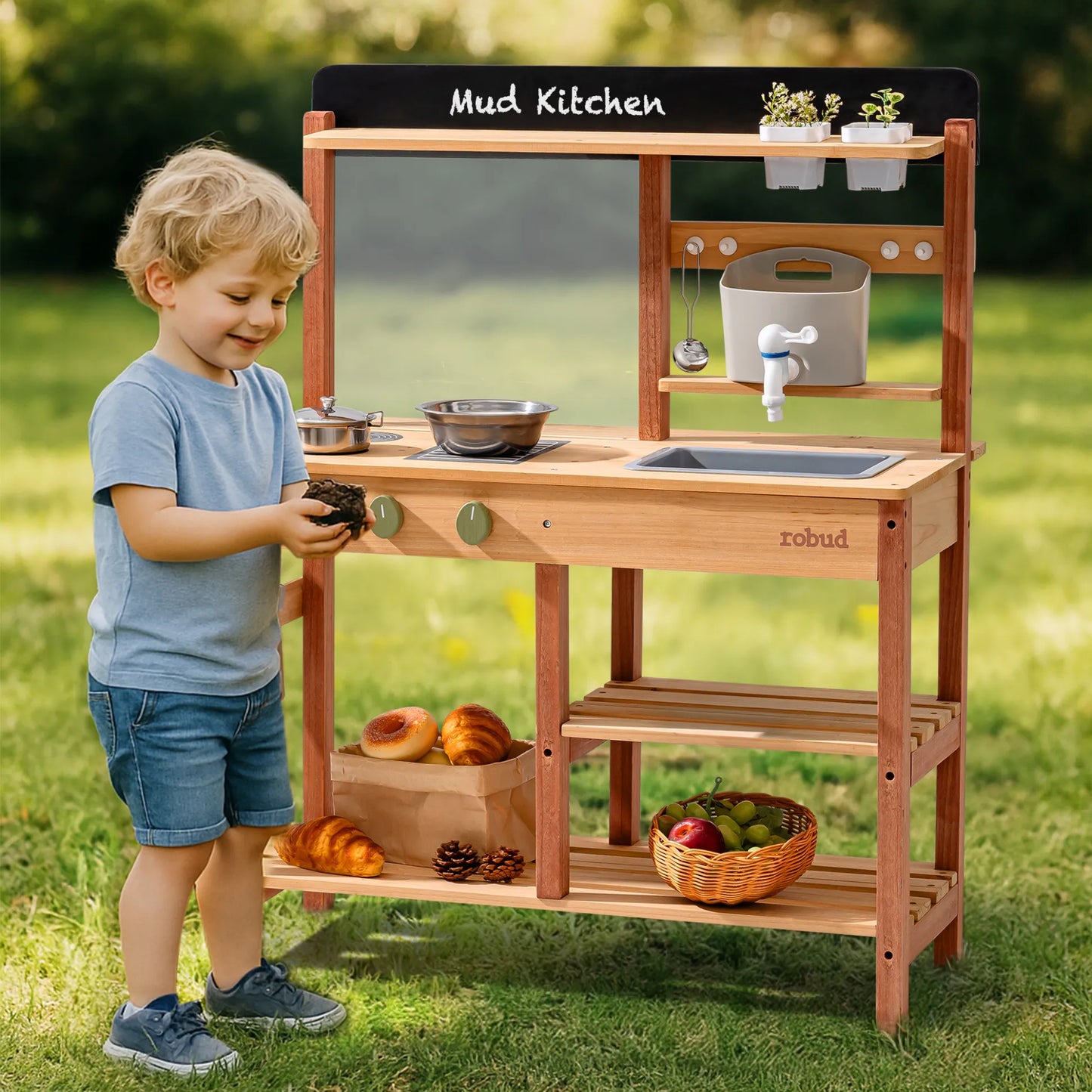 ROBUD Outdoor Mud Kitchen - Caramel