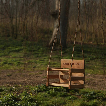 Oak Baby Swing