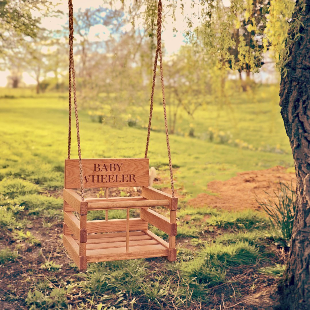Oak Baby Swing