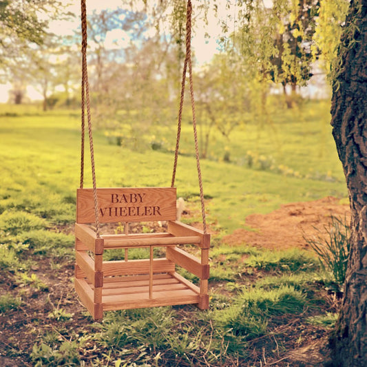 Oak Baby Swing